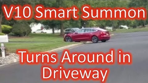 Tesla V10 Smart Summon Turns Around in my Neighbors Driveway