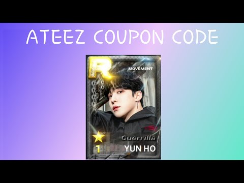 [SUPERSTAR ATEEZ] redeeming limited R card with code