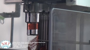 Automatic vertical coil winding machine for AC motor stator