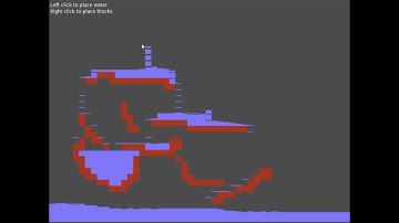 Water simulation created as a cellular automata in Godot Engine
