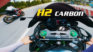 Chạy Thử Kawasaki H2 Carbon 2022 Giá Hơn 1 Tỷ Đồng