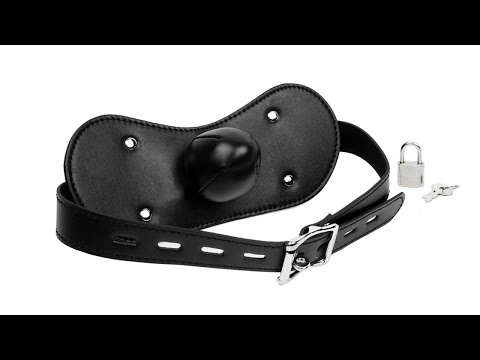 4610030386812 Кожаный кляп с замочком / Leather gag with lock