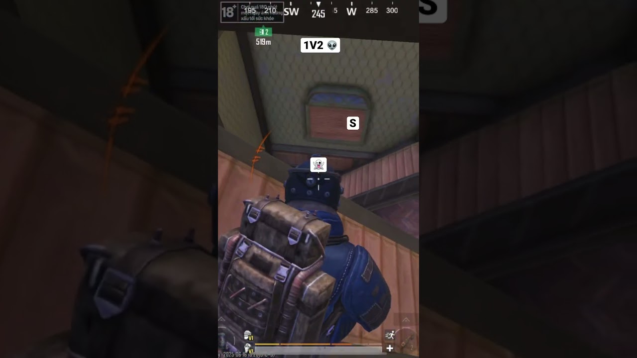 1v2 👽👻 In Metro Royale 