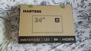 РАСПАКОВКА ТЕЛЕВИЗОРА HARTENS HTV-24HDRO6B-HC22 24