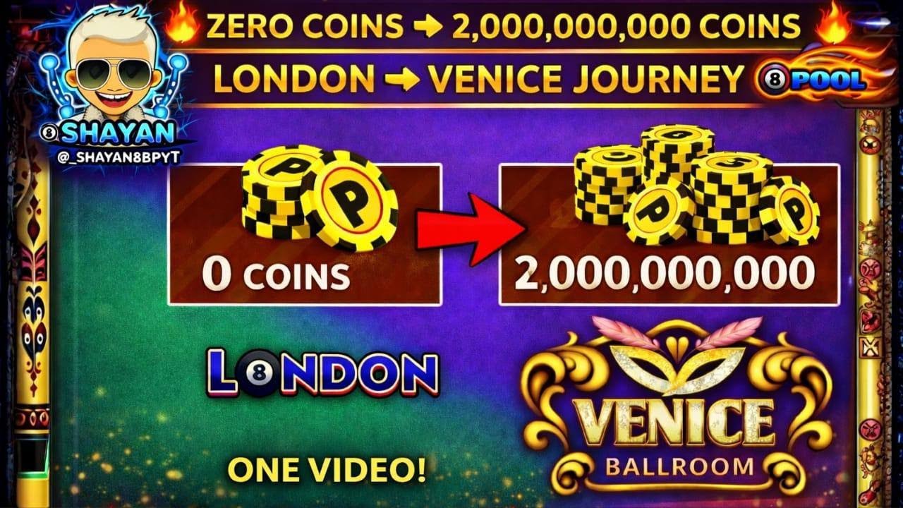 Live streaming of SHAYAN-8BP-YT 8Ball pool coins live deal 😍