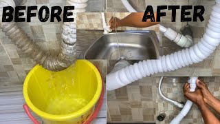 HOW YOU CAN FIX YOUR  KITCHEN SINK DRAIN PIPE ALONE|| DIY SINK LEAKAGE FIX||eDIYma