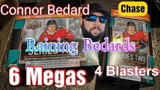 Connor Bedard Explosion 2023-24 Upper Deck Series 2 Retail Rip 6 Megas 4 Blasters 🔥🔥🔥🔥