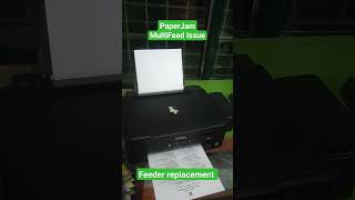 How to fix Paper Jam or Muti paper feeding #highlights #epsonprinter #likeandshare #epson #subscribe