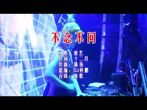 唐艺 《不念不问 （DJ何鹏版）》KTV 导唱字幕 （备有伴奏视频）