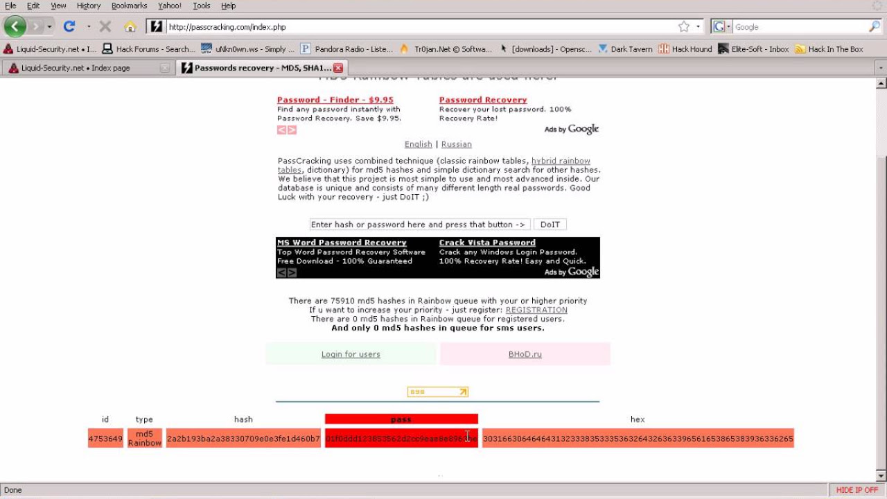 เข้ารหัส md5  New 2022  Decrypting md5 [tut]