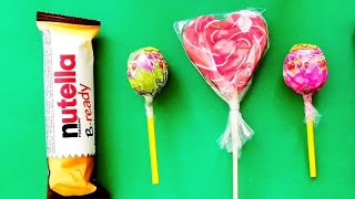 Chocolate Nutella & Chupa Chups | Lollipop Candy ASMR & Yummy Sweets Cutting 76