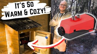 Tiny Cabin Diesel Heater Installation