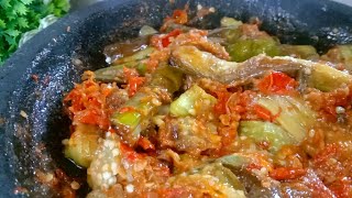 EEGPLANT SAMBAL SPICY TASTE (INDONESIAN FOOD)