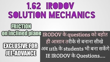 1.62 IRODOV SOLUTION MECHANICS