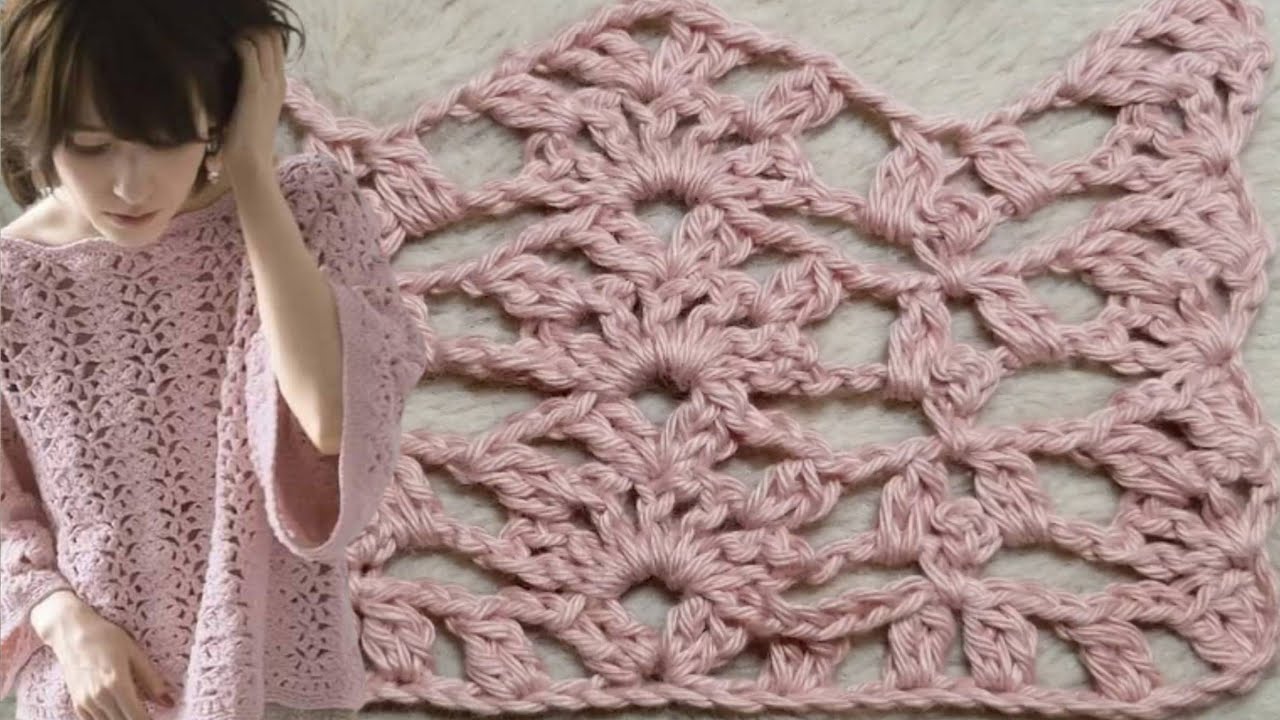 DIY CROCHET PONTO FANTASIA DE 2 CARREIRAS EASY CROCHET