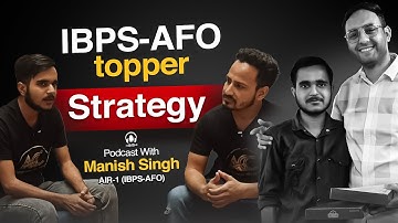 AIR-1 IBPS-AFO - Manish Singh | Full Strategy & Guidance in Hindi | Agri Coaching C | Deepak Sir
