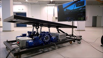 PS-3rm-450 3DoF motion platform run with rFactor2