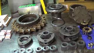 C.J. Plant Limited - Hitachi ZX225 Final drive Strip, Clean and Rebuild.