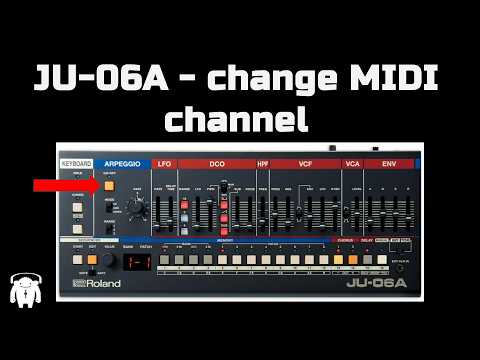 Roland Boutique JU-06A - changing MIDI channel - YouTube