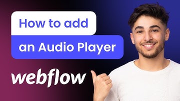 How to add an Audio Player to Webflow
