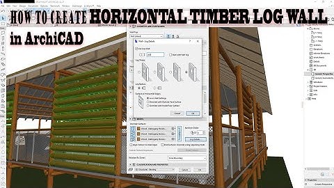 Horizontal logwood cabin with ArchiCAD. _ "TEMPORARY STRUCTURES IN KIDEPO NATIONAL PARK - UGANDA"