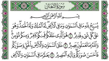سورة التغابن | تلاوة شاكر محمد العصيمي