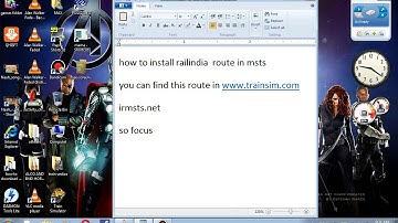 How to install railindia route in msts