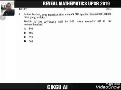 Teknik Mudah Matematik UPSR Kertas 1 - Soalan 1 - YouTube