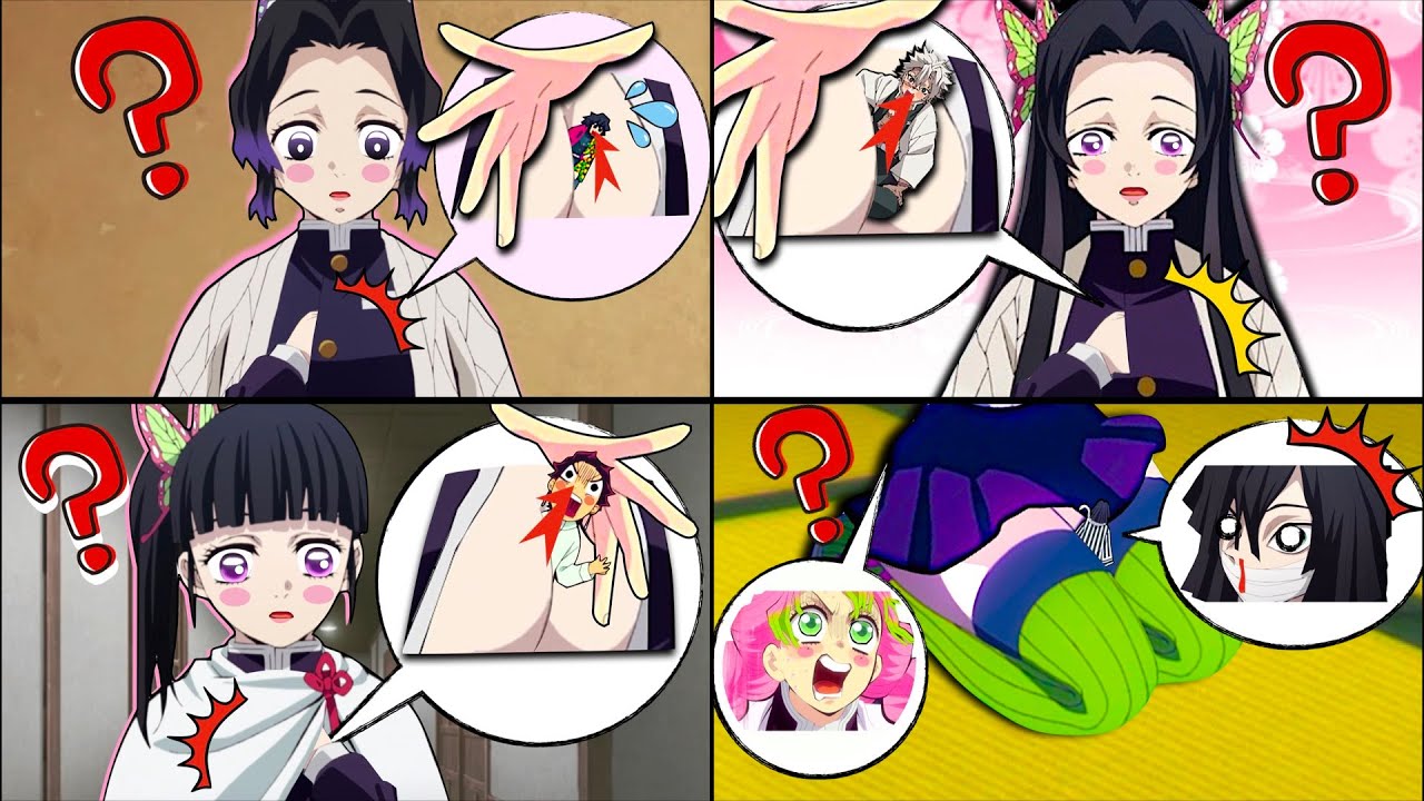 【鬼滅の刃】胸に挟まれる鬼殺隊アニメ総集編【しのぶ＋義勇】【カナヲ＋炭治郎】【カナエ＋実弥】【蜜璃＋小芭内】【Demon Slayer】Demon slayer caught in the chest