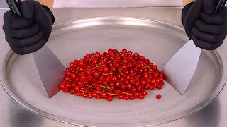 Red Currant Ice Cream Rolls That Look Too Good To Eat Asmr