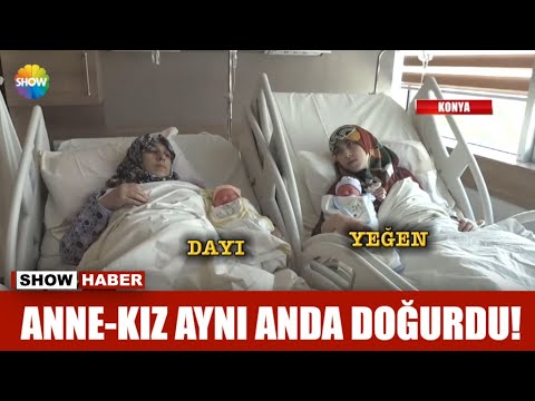 Anne-Kız aynı anda doğurdu!