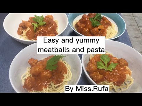 Pasta and meatballs recipe - YouTube