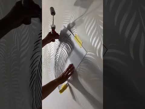 Video: Stensil untuk dinding untuk lukisan: foto dekorasi