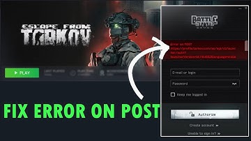 Hoe de POST-fout 0 in Escape from Tarkov te verhelpen | #escapefromtarkov
