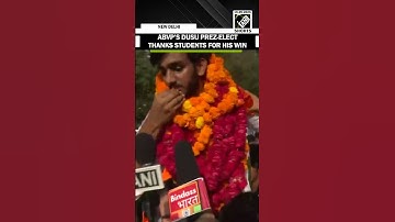 ABVP’s DUSU Prez-elect Aryan Mann credits fellow students for his election victory and support