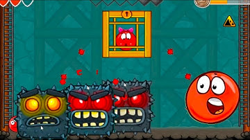 Red Ball 4 - Into The Caves - All levels and Final Boss - END GAME - gameplay