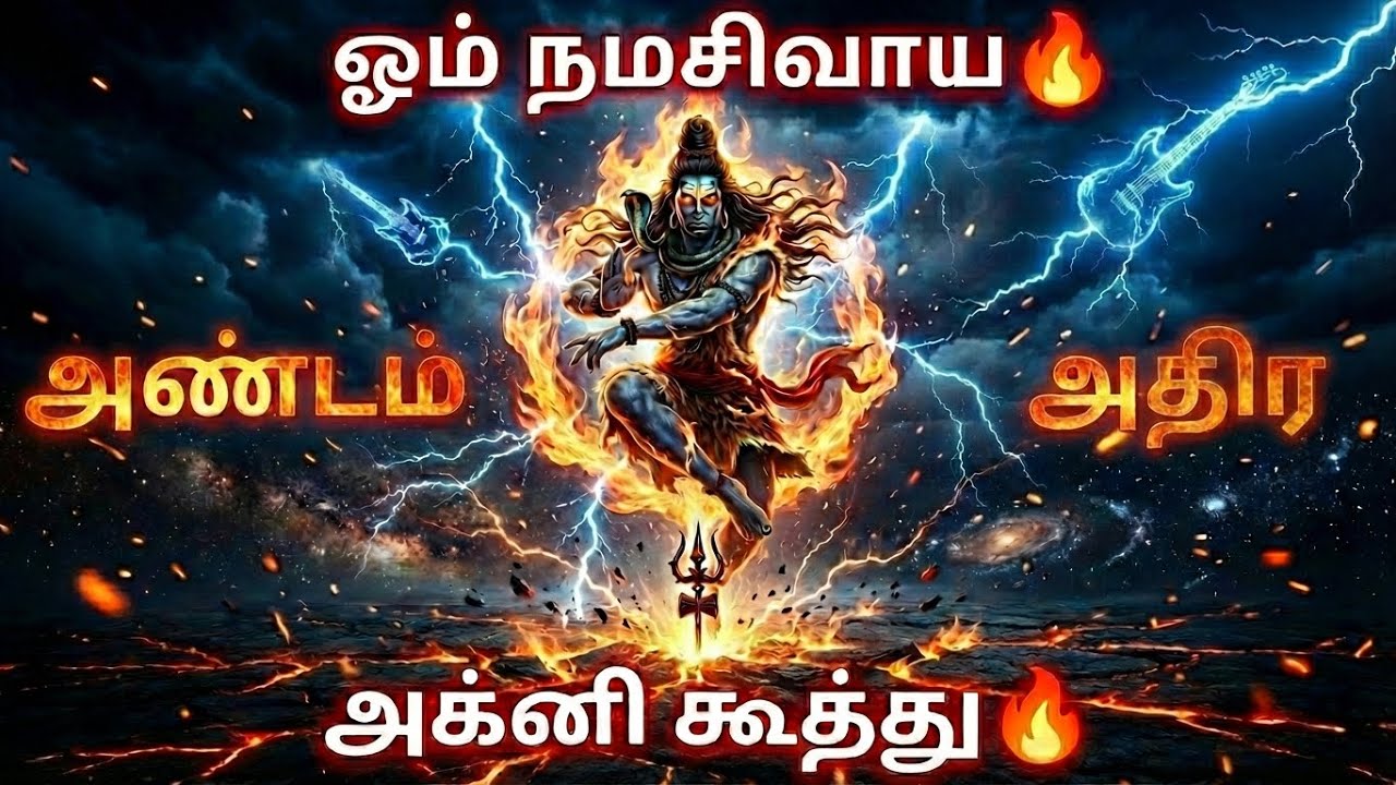 Om Namah Shivaya 🔥 | Aandam Adhira Nee Aada | Agni Koothu Shiva Anthem | Tamil Devotional Rock