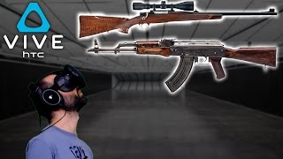 SNIPER Y AK!!! (HTC Vive) | HOT DOGS, HORSESHOES & HAND GRENADES Gameplay Español