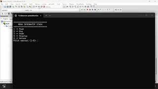 Stack - Pemecahan dalam bahasa C