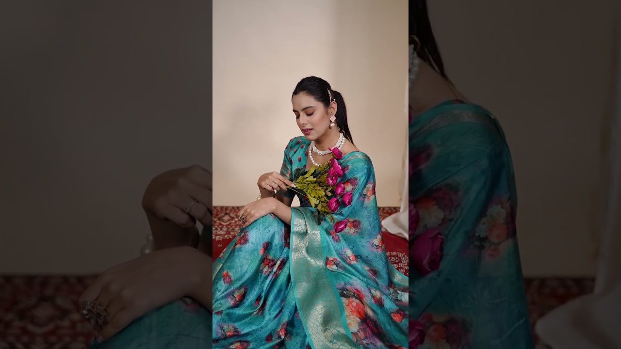 Rizwana Floral Silk Saree