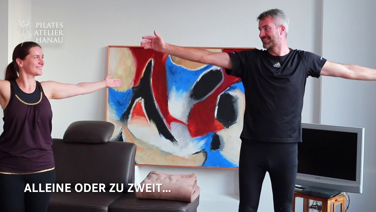 Die Hybrid-Kurse im Pilates Atelier Hanau, gleichzeitig im Studio und zu Hause trainieren...