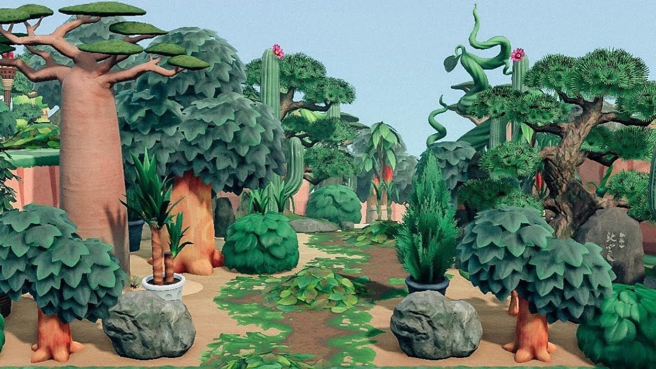 【あつ森】島紹介 様々な植物が茂るジャングルを冒険しよう【あつまれどうぶつの森】夢訪問