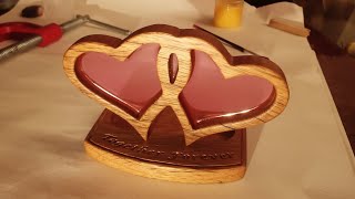 Making the Entwined Hearts Sculpture in English Oak