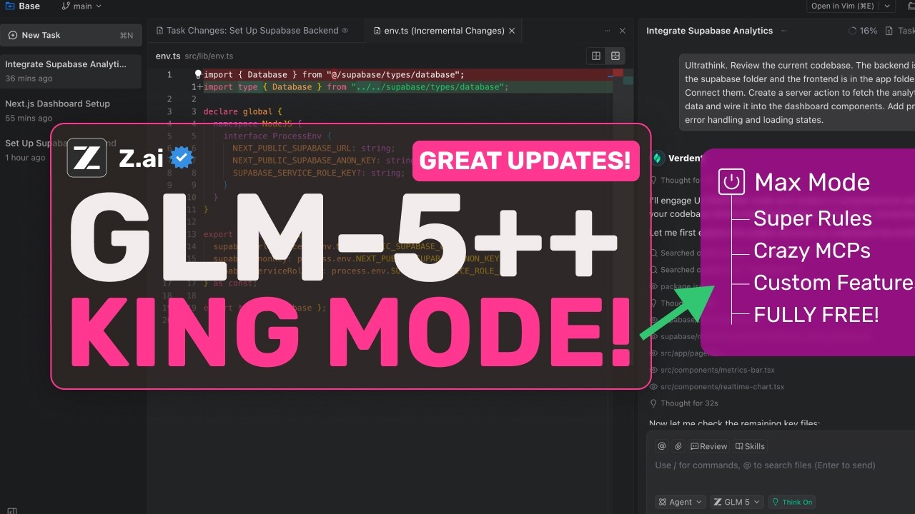 GLM-5 KING MODE: I have LEFT OPUS & CODEX for this FULLY FREE SETUP!