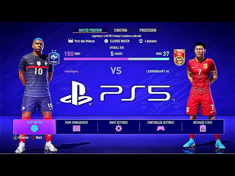 FIFA 21 PS5 FRANCE - CHINA | MOD Ultimate Difficulty Career Mode HDR Next Gen