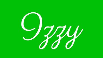 Learn how to Sign the Name Izzy Stylishly in Cursive Writing