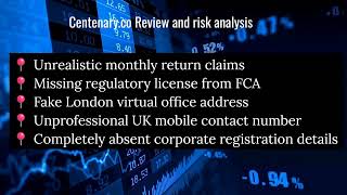 Centenary co Review Centenary Asset Management risks and red flags