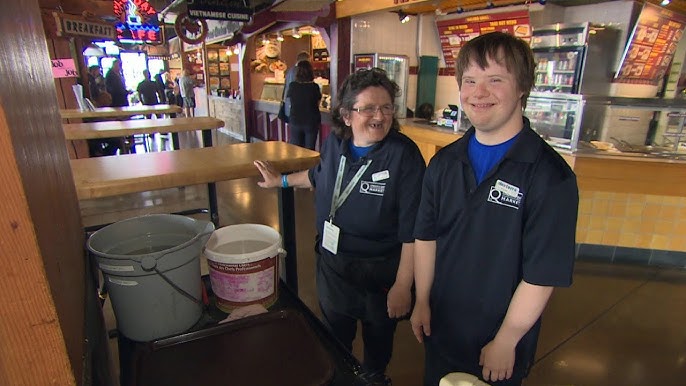 Job offers more than a paycheque to B.C. man with Down syndrome - YouTube