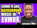 How to use background music and sound fx in evmux