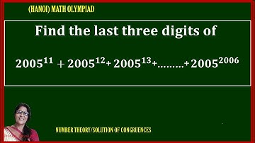 How to Find the Last Three Digits of a Large Exponential Sum | Hanoi Olympiad Math Problem Solution